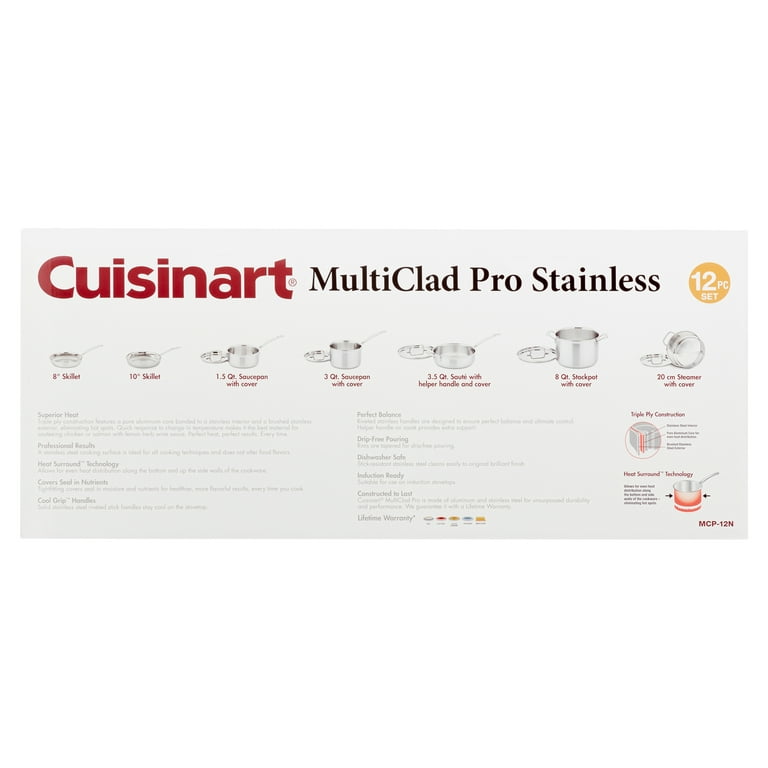 Cuisinart MCU-12N MultiClad Unlimited Dishwasher Safe 12-Piece