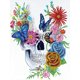 thumbnail image 1 of 5D diamante pintura flor cráneo forma especial parcial taladro DIY manualidades mosaico Hugtrwg Para estrenar, 1 of 9