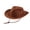 Brown, variant on YIWULA hildren Brown Red Felt Woody Cowboy Hat Adjustable Western Big Brimmed Cowboy(White,One Size)