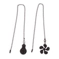 thumbnail image 1 of SHISUYAN Black Zinc Alloy Ceiling Fan Pull Chain for Home Use Durable and Safe 2 Pieces, 1 of 9