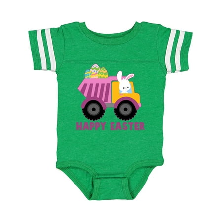

Inktastic Happy Easter Bunny Delivering Easter Eggs Gift Baby Boy or Baby Girl Bodysuit