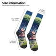 thumbnail image 2 of Fuzoiu Fantasy Treehouse Planet Scene Print Adult Stockings,Crew Socks,Unisex Fashion Socks, Casual Sports Socks,Comfortable Crew Socks for Everyday Wear and Sports, 2 of 6