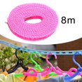 thumbnail image 4 of facefd Clothesline Stretchy Portable Laundry Cord for Garden Camping Accessories RV pink 800cm, 4 of 9