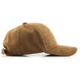 thumbnail image 3 of Casual Corduroy Baseball Hat Classic Solid Adjustable Strap Soft Unisex Caps, Yellow, 3 of 5