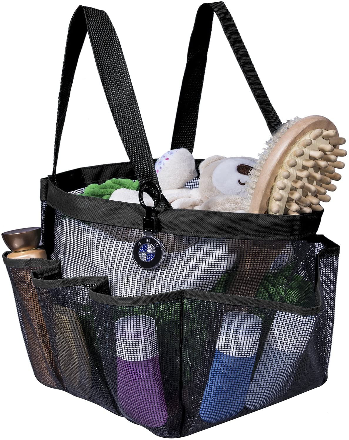 Quick Dry Organizer Caddy Storage Pouch Toiletry Carry Shower Tote Mesh Bag 