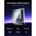 thumbnail image 3 of MINISFORUM AI X1 Pro-370 Mini PC AMD Ryzen AI 9 HX 370(12C/24T) 32GB DDR5 1TB SSD, HDMI|DP|2xUSB4 Output, 2xRJ45 Port, WiFi7, BT5.4 Desktop Computer, 3 of 8