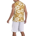 thumbnail image 2 of Pofeuu Rose Flowers Print Basketball Jersey, Shirts for Men Youth Basketball Jersey Crew Neck-Small, 2 of 6