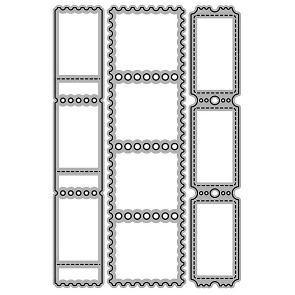 Guangmc Stamp Frame Pattern Cutting Dies for Card Making