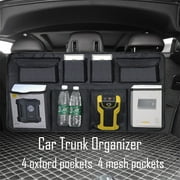 Donepart Car Trunk Organizer, Backseat Storage Bag Car Backseat Organizer Car Accessories Black