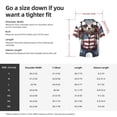 thumbnail image 5 of Yiaed Patriotic Boxing Bear Art Print Mens Casual Wrinkle Free Shirts Short Sleeve Button Down Summer Stretch Dress Shirt-4X-Large, 5 of 5
