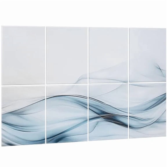 8 Pack Soundproof Acoustic Panels 47.24x23.62 inches Self-Adhesive Decorative Sound Absorbing Wall Tiles Perfect for Home Office Studio Gaming Room Theater