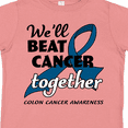 thumbnail image 4 of Inktastic We'll Beat Cancer Together- Colon Cancer Awareness Boys or Girls Toddler T-Shirt, 4 of 5