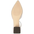 thumbnail image 5 of Journee Signature Womens Genuine Leather Cameela Buckle Low Stacked Heel Almond Toe Pumps, 5 of 8