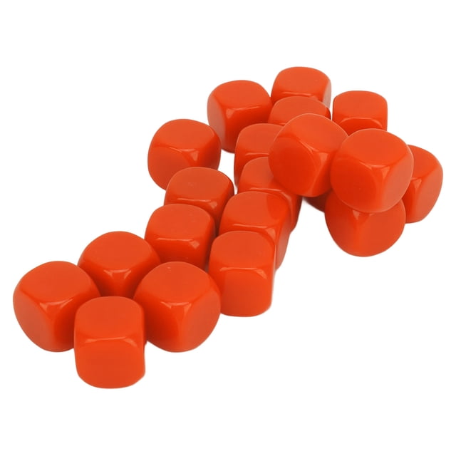 20pcs Round Corner Blank Plastic 16mm For Board Games Party, DIY Sticker, Math Counting Teaching