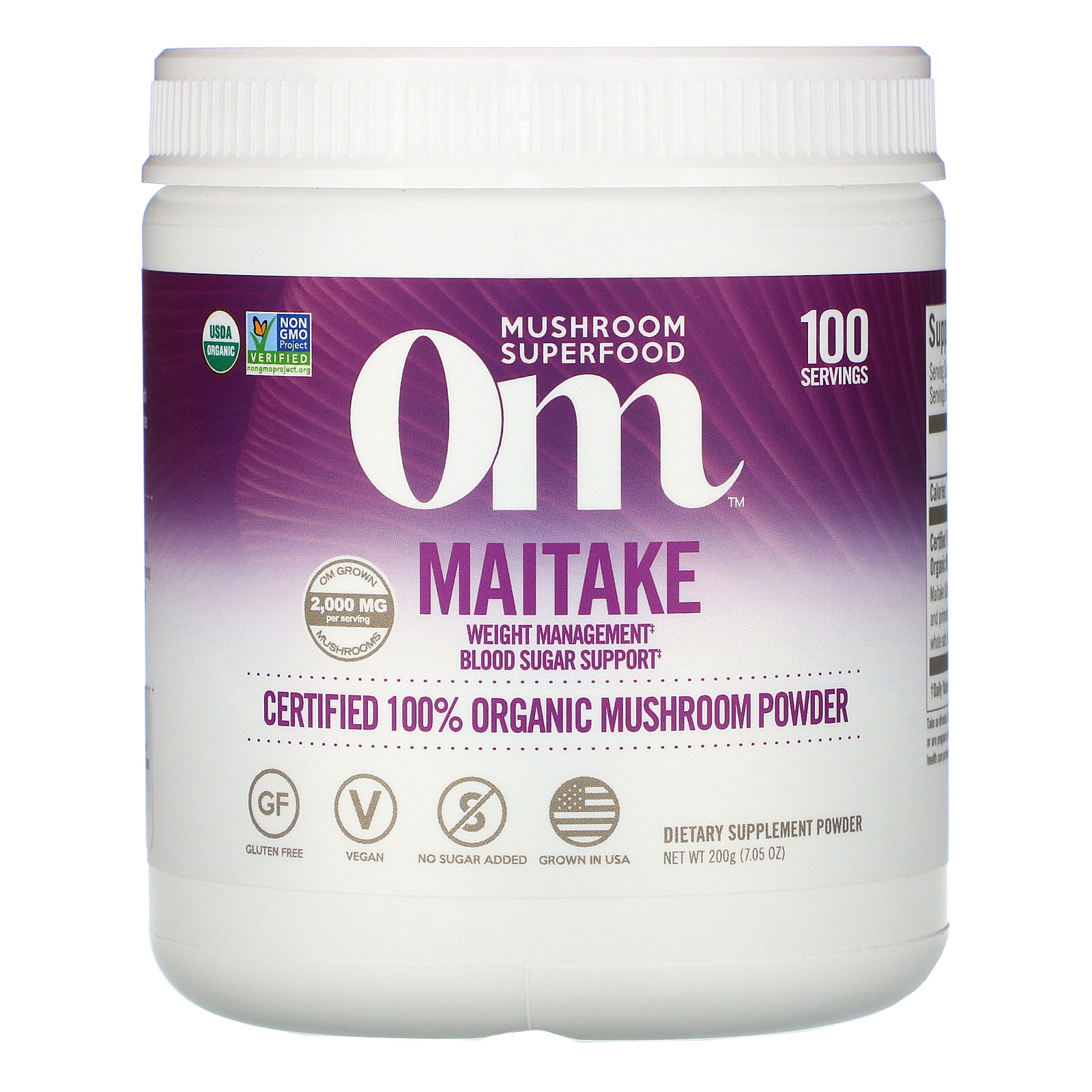 OM MAITAKE MUSHROOM SUPERFOOD POWDER 200g