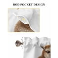 thumbnail image 6 of Funny Alpacas 2 Panel Kitchen Curtains for Windows, Cute Art Fun Lovely Animals on Toilets Bathroom Privacy Curtain, Home Décor Window Treatment for Bedroom/Living Room 55"x45", 6 of 6