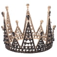 thumbnail image 1 of Corona de estilo gótico negro para Halloween, disfraz de fiesta, tocado, corona, tiara de reina, 1 of 5