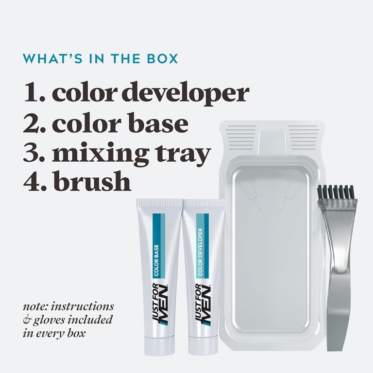 Just for Men - Jet Black Mustache and Beard Brush-in Color Gel Dye