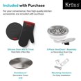 thumbnail image 5 of Kraus Dex Series 33 Inch Undermount Double Bowl Stainless Steel Kitchen Sink, 5 of 5