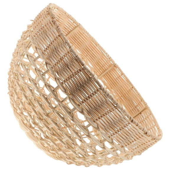 USHOBE 1Piece Farmhouse Lampshade Handwoven Rattan For Kitchen 11X11X6In