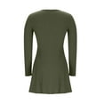 thumbnail image 6 of Felirenzacia Women Fall Dress, Long Sleeves V Neck Slim Fit Sweater Dress, 6 of 7