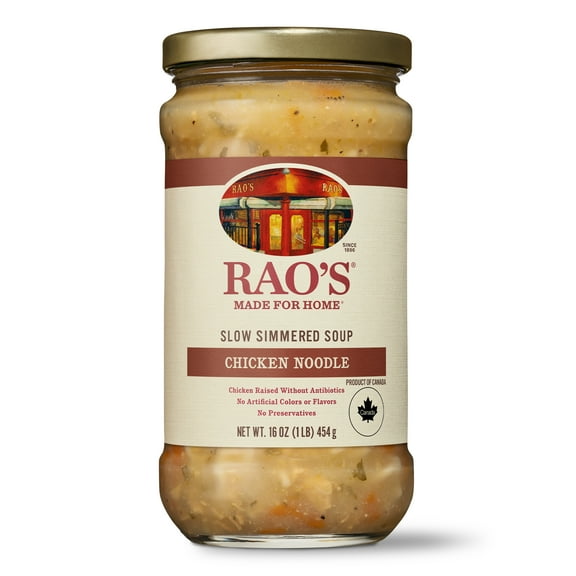 Rao's Made for Home Chicken Noodle Soup, Quick Ready to Eat Chicken Soup, No Preservatives, 16 oz