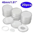 thumbnail image 1 of 40 Pcs Coin Storage Box 46mm Plastic Coin Holder Capsule Storage Case Display Box+5 Sizes Pad Ring, 1 of 6