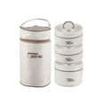thumbnail image 3 of veasfak Lunch Box Set Stackable Bento Box Snack Box Leak Stainless Steel Food Lunch 3PCS, 3 of 9