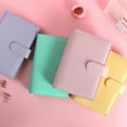 thumbnail image 4 of Notepad Cover Notebook File Ring Binder PU A6 Durable Leather Vintage Refillable Budget Envelope System Organizer, 4 of 5