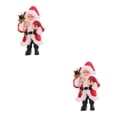 thumbnail image 1 of Muñeco colgante de Papá Noel Bearachild de resina rojo 2piezas, 1 of 5
