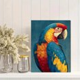 thumbnail image 2 of Colorful Tropical Parrot Canvas Print, Whimsical Bird Animal Lover Gift Home Bedroom Living Room Wall Decor, 2 of 8