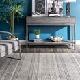 thumbnail image 3 of nuLOOM Artemisia Modern Tribal Area Rug, 4' 1" x 6', Grey, 3 of 5