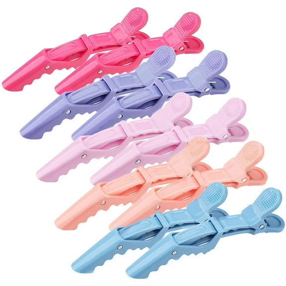 10Pcs Plastic Non Slip Hair Clips for Women, Professional Alligator Hair Clips, Hair Styling Clips Sectioning Clips of Hair Salon