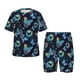 thumbnail image 1 of Fotbe Blue Butterfly Pijama Estampada de 2 Piezas para Niños – Ropa de Dormir de Manga Corta Cómoda para Niños y Niñas, Camiseta y Shorts de Algodón-Large, 1 of 6