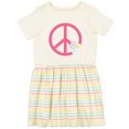 thumbnail image 3 of Inktastic Peace Sign Cute Daisy Flowers Girls Toddler Dress, 3 of 5