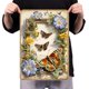thumbnail image 4 of Placa Metal Vintage Insecto Pintura Hierro Rectangular Arte Pared 40x30cm, 4 of 9