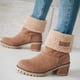 thumbnail image 3 of Botas de tacón grueso para mujer Botas de nieve antideslizantes a media pantorrilla Botas cortas con plataforma cómoda Ndcxsfigh Tenis De Mujer Tenis De Hombre, 3 of 5