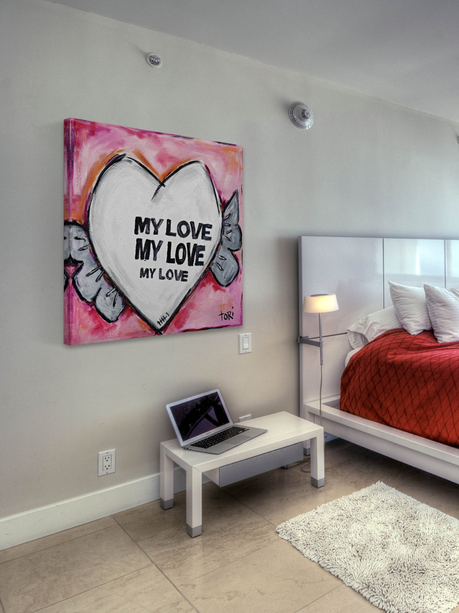 Marmont Hill "My Love" by Tori Campisi Painting Print on Canvas