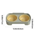 thumbnail image 3 of Double Bowl Pet Feeder 350ml Each Stays in Place for Cats and Small Dogs, Tilted Height Neck Care Removable Bowls, Stable Easy Clean Daily Feeding Station Indoor Gift, 3 of 7