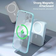 10000mAh Magnetic Power Bank, Foldable Wireless Portable Charger with LED Display, with Type-C Cable, Supports Fast Charging and Lightning Input Charges Smartphones Android