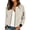 Beige, variant on Women's Suede Bomber Jacket Casual Zip Up Long Sleeve Jacket with Pockets Solid Color Ribbed Trim Lapel Fall Winter Coat