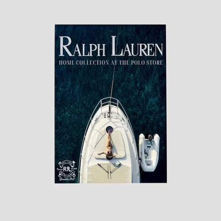 Polo Ralph Lauren Summer Yacht Poster, Beach Magazine, Aesthetic Luxury Boat Retro Style - Size 24''x36'' - Postora