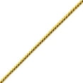 thumbnail image 2 of LoveBling 10K Yellow Gold Solid Diamond Cut Franco Chain Bracelet (2.8mm, 8"), 2 of 4