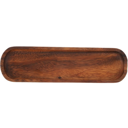 

NUOLUX Dough Bowl Wooden Bowl Decorative Rustic Strip Shaped Fruit Snack Serving Bowl