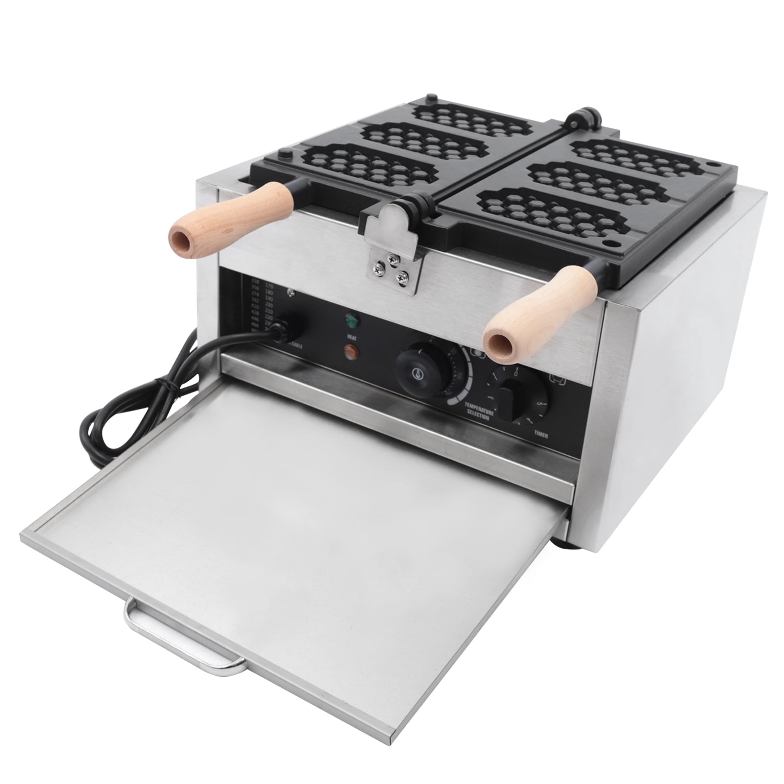 Electric Waffle Maker, Mini-Honeycomb Double Sided Heated Waffle Maker, Electric Waffle Making Machine, Non-stick French Muffin 3pcs Waffle Irons