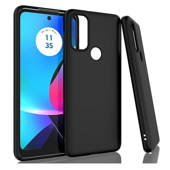 For Motorola Moto G Pure XT2163DL 2021 TPU 1-Piece Cover Phone Case - Black