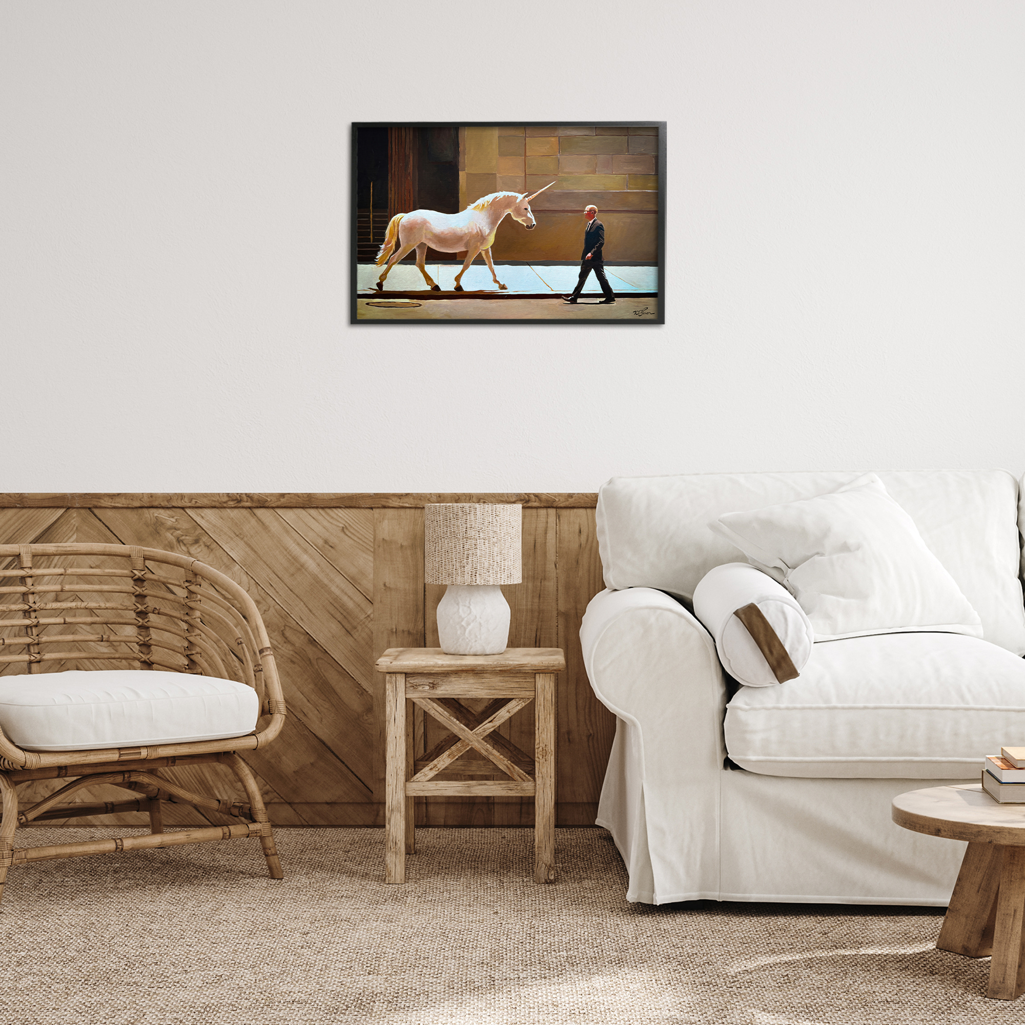 The Exception Proves The Rule Black Framed Giclee Art, design by Keith Thomson