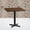 Walnut, variant on Emma + Oliver 24" Square Walnut Laminate Table Top with 22"x22" Base
