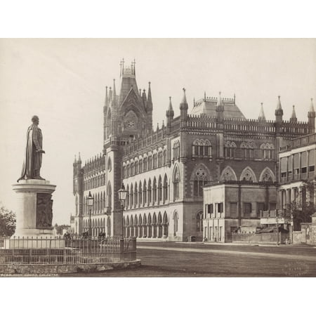 India Calcutta High Court Nthe First High Court Established In India 1862 Photographed 1890S Rolled Canvas Art - (18 x