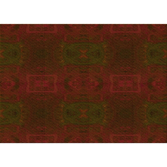 Ahgly Company Indoor Rectangle Patterned Saddle Brown Area Rugs, 2' x 4'